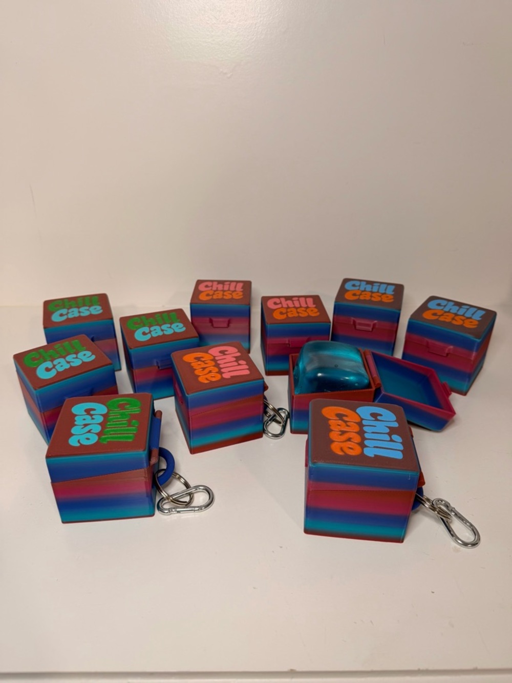 Rainbow Chill Case Keychain for Nice Ice Needoh